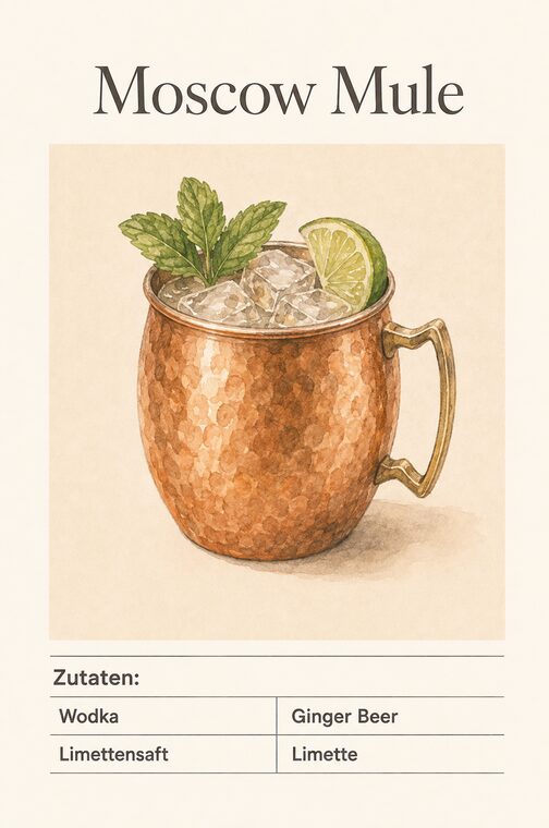 Rezeptkarte Moscow Mule